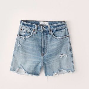 Abercrombie High Rise 4” Mom Shorts || size 26